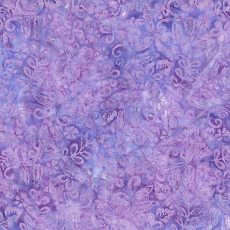Mystic Vineyard Light Purple Plumeria  Batik