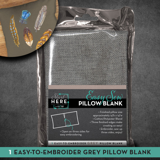 OESD Pillow Case Grey 14"X14" 1/pc