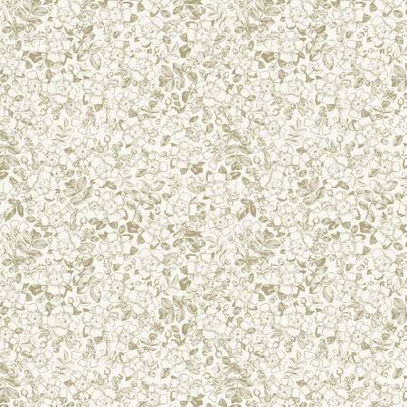 Garden Grace - Cream Floral Toile