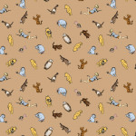Winnie the Pooh Characters C17003R Brown