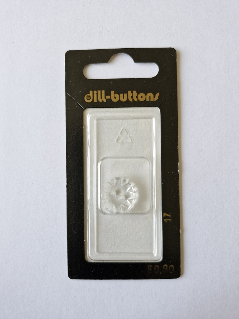 9/16" Polyamid button transparent