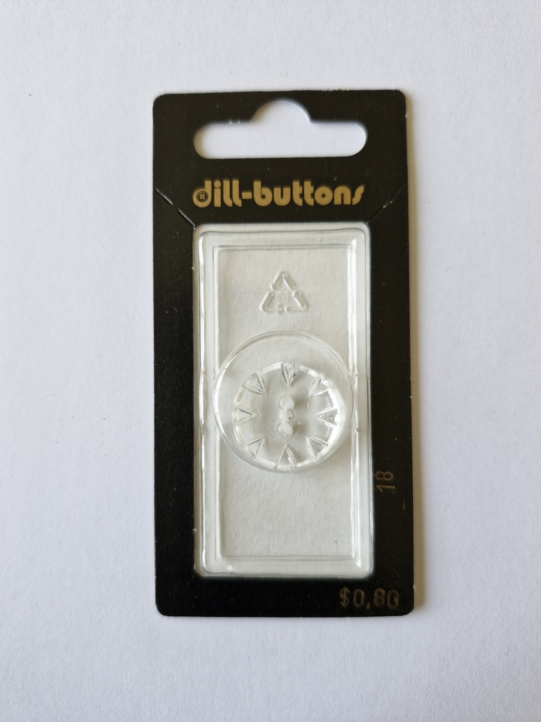 1-1/16" Polyamid button transparent