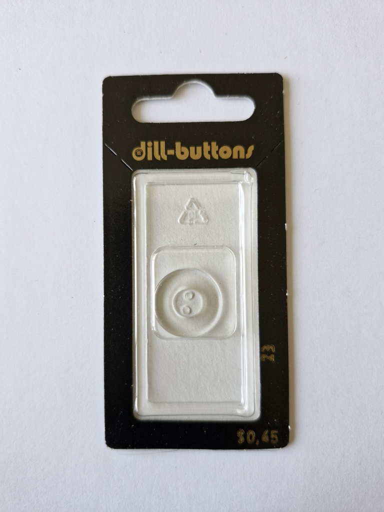 11/16" Polyester button transparent