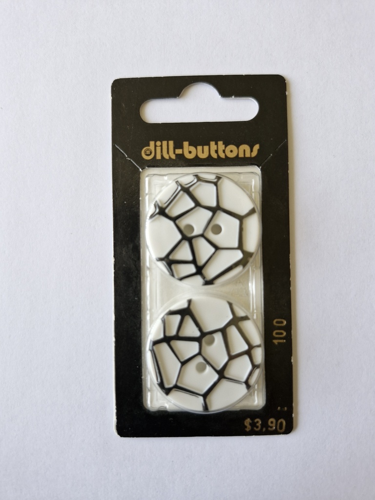 1-1/8" polyamide button white