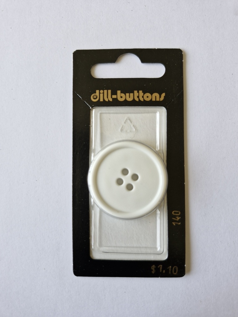 1-3/16" Polyamid button white