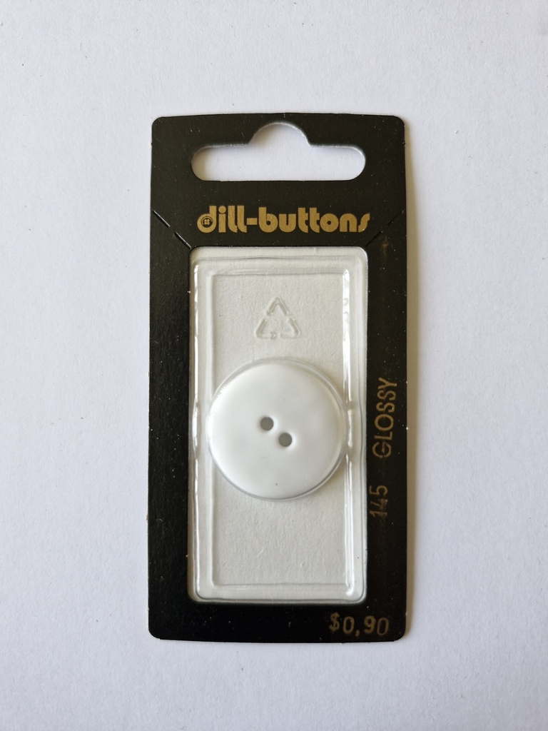 7/8" Polyamid button optical white