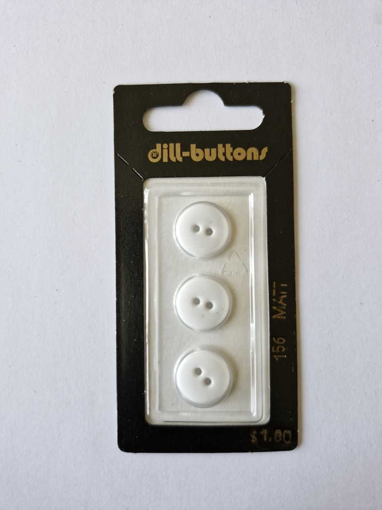 1/2" Polyamid button optical white