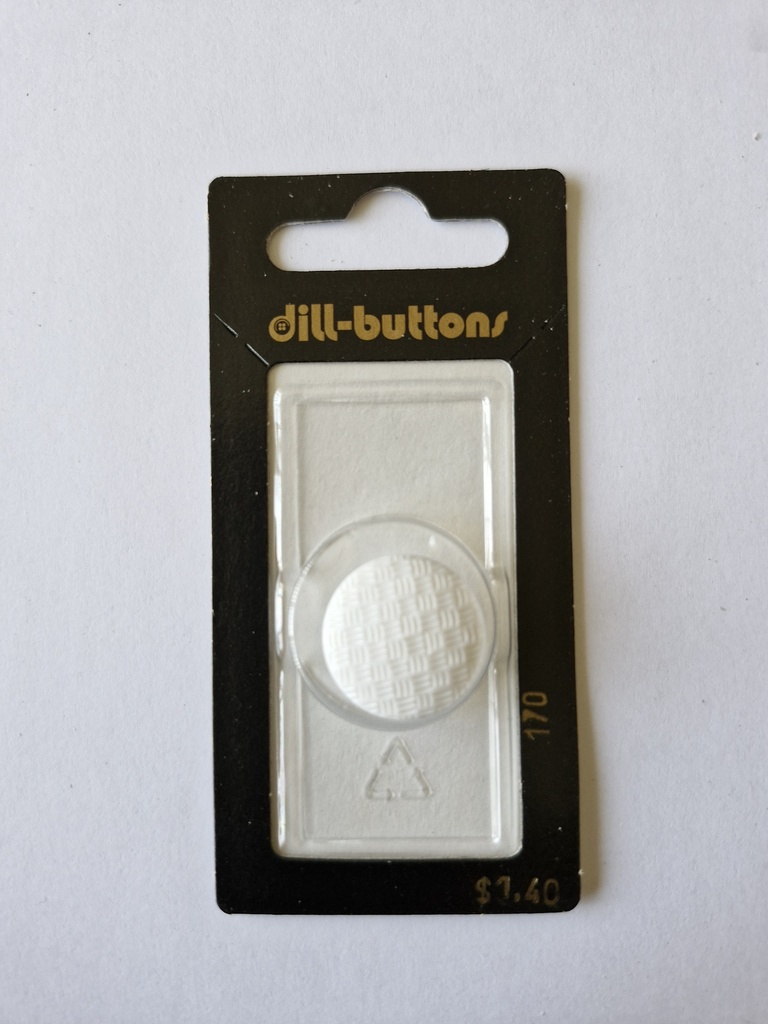 3/4" Polyamid button optical white