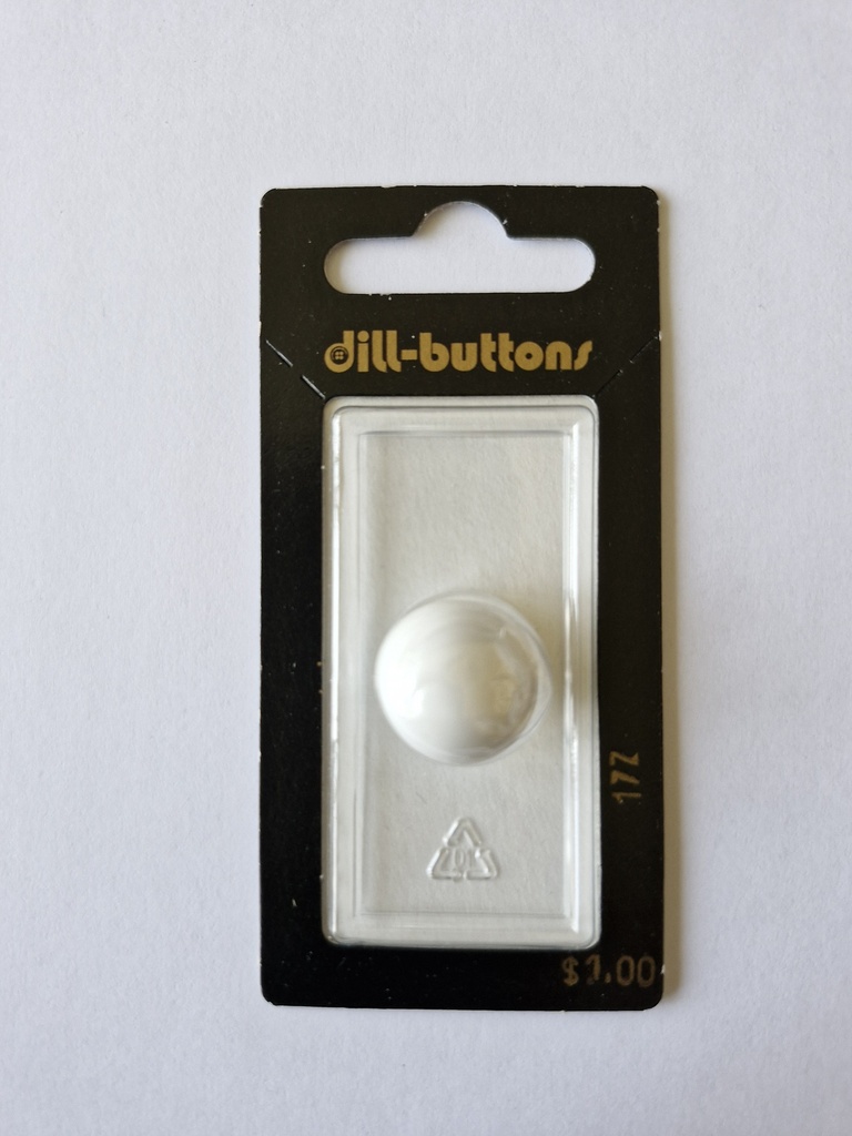 11/16" Polyamid button white