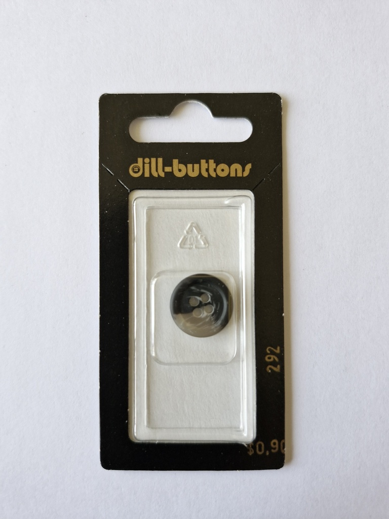 5/8" Polyester button grey