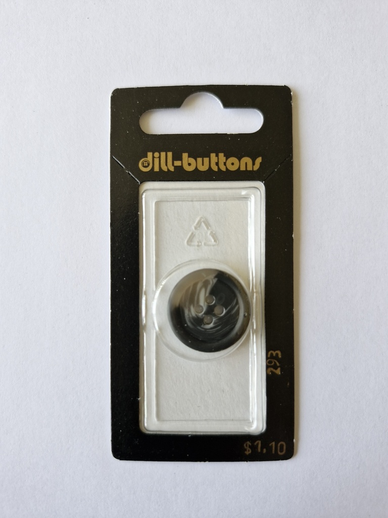 3/4" Polyester button grey