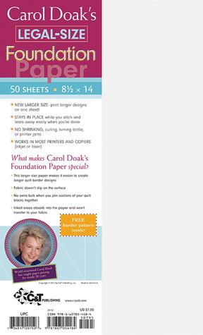 Carol Doak Foundation Paper 8.5x14"