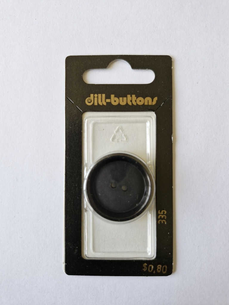 1-1/8" Polyamid button black