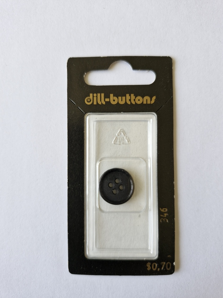 5/8" Polyamid button black