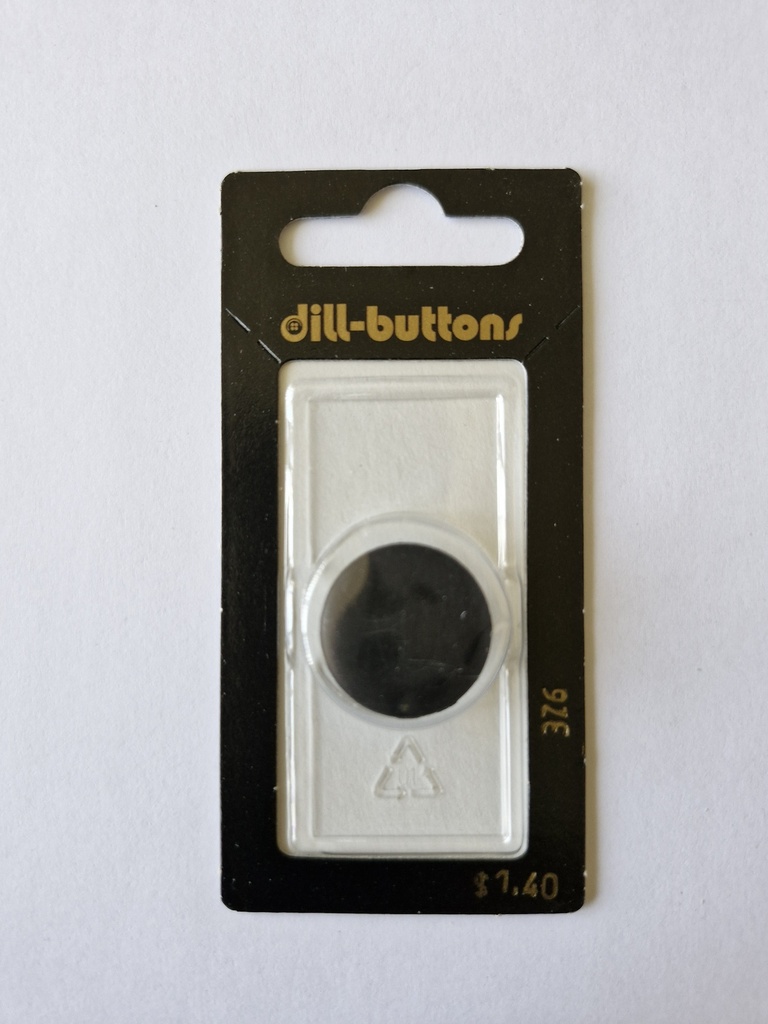 3/4" Polyamid button black