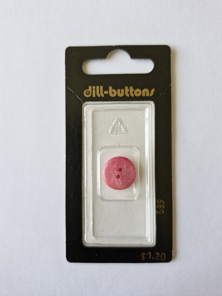 9/16" Polyester button rose