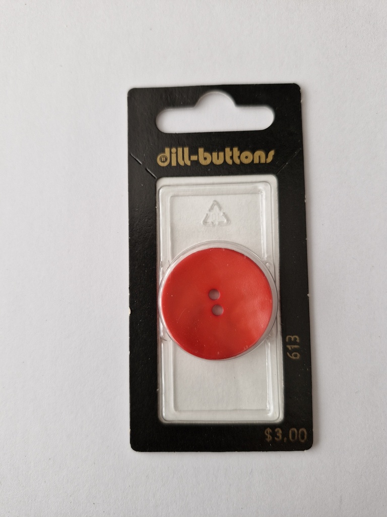 1-1/8" polyamide fashion button red