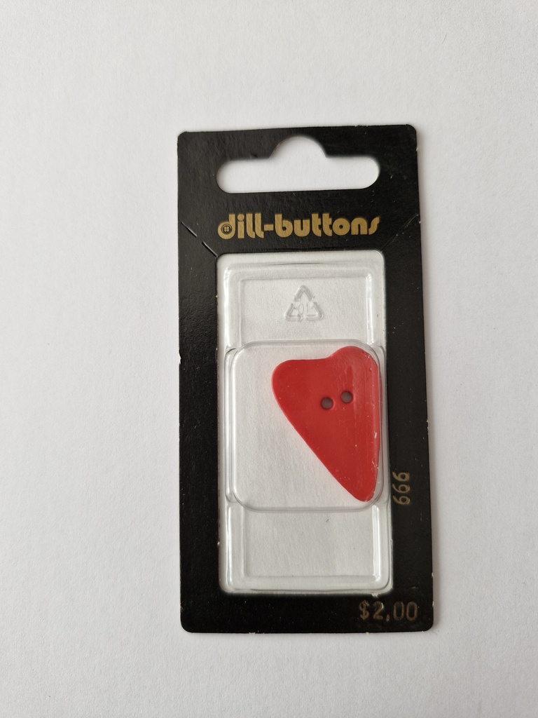 1-1/16" novelty button red