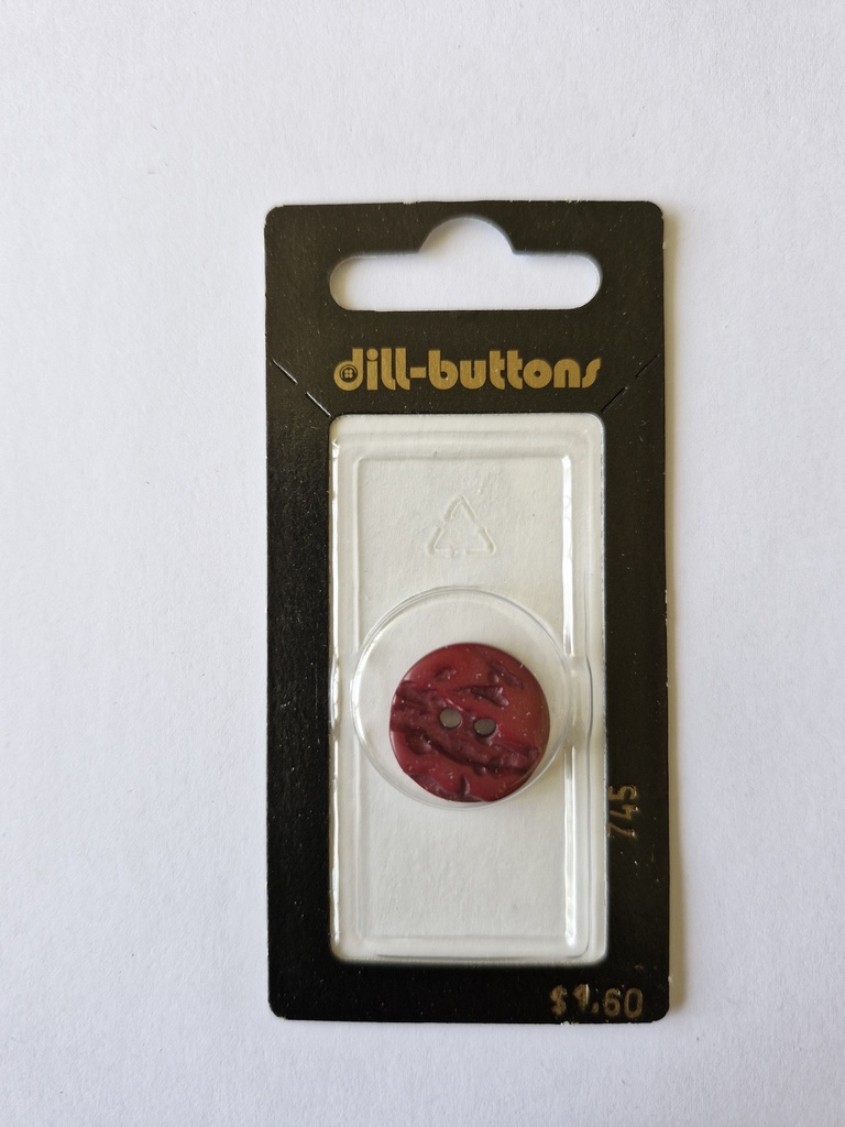 11/16" Polyester button bordeaux
