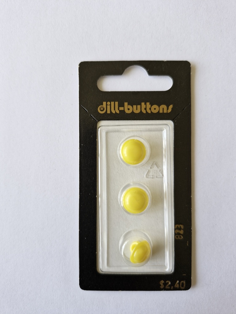 3/8" Polyamid button yellow