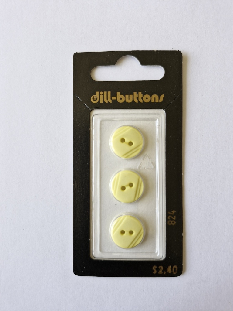 1/2" Polyamid button yellow