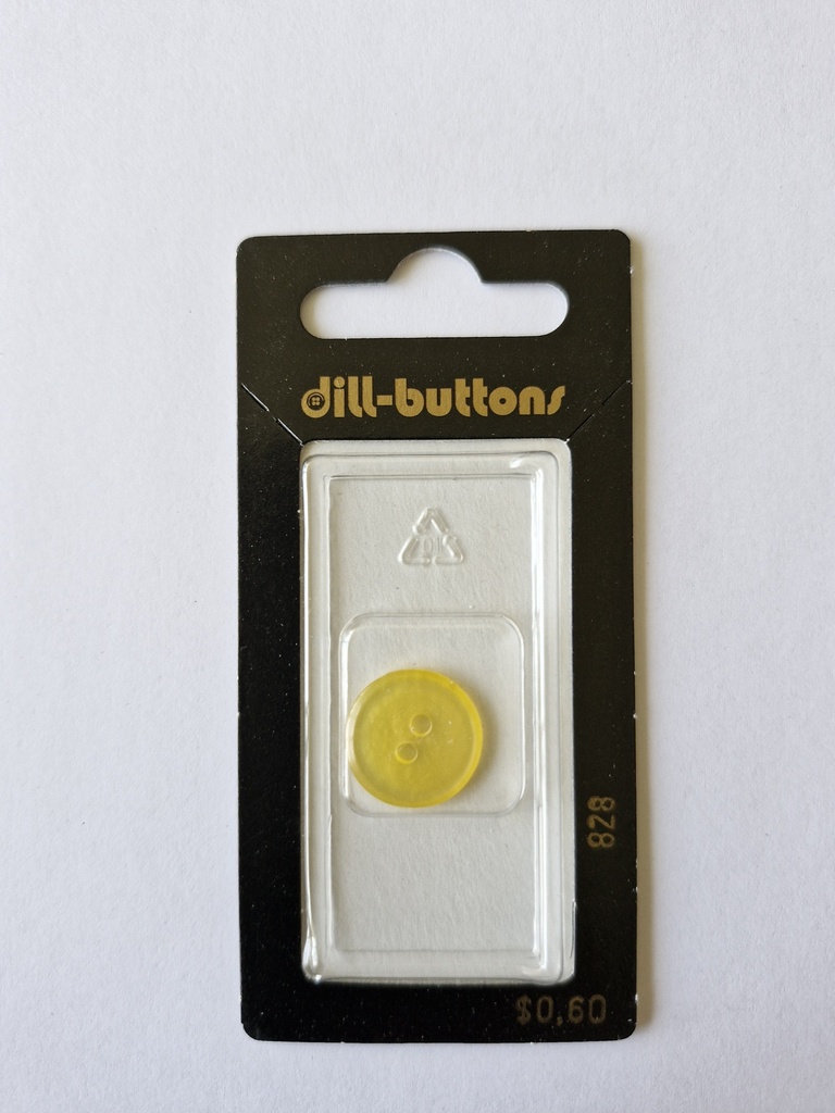 5/8" Polyester button yellow