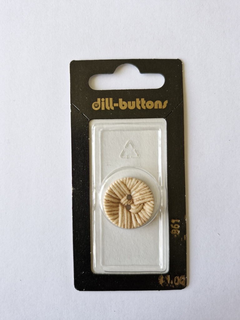3/4" Polyamid button brown