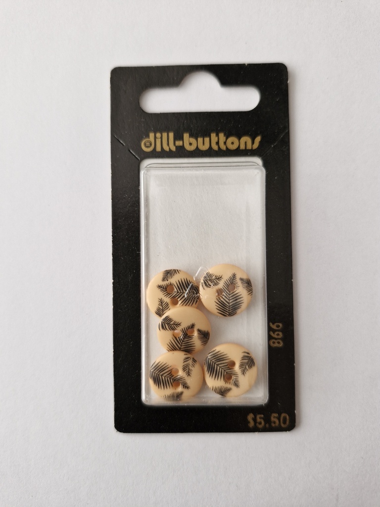 1/2" polyamide button orange