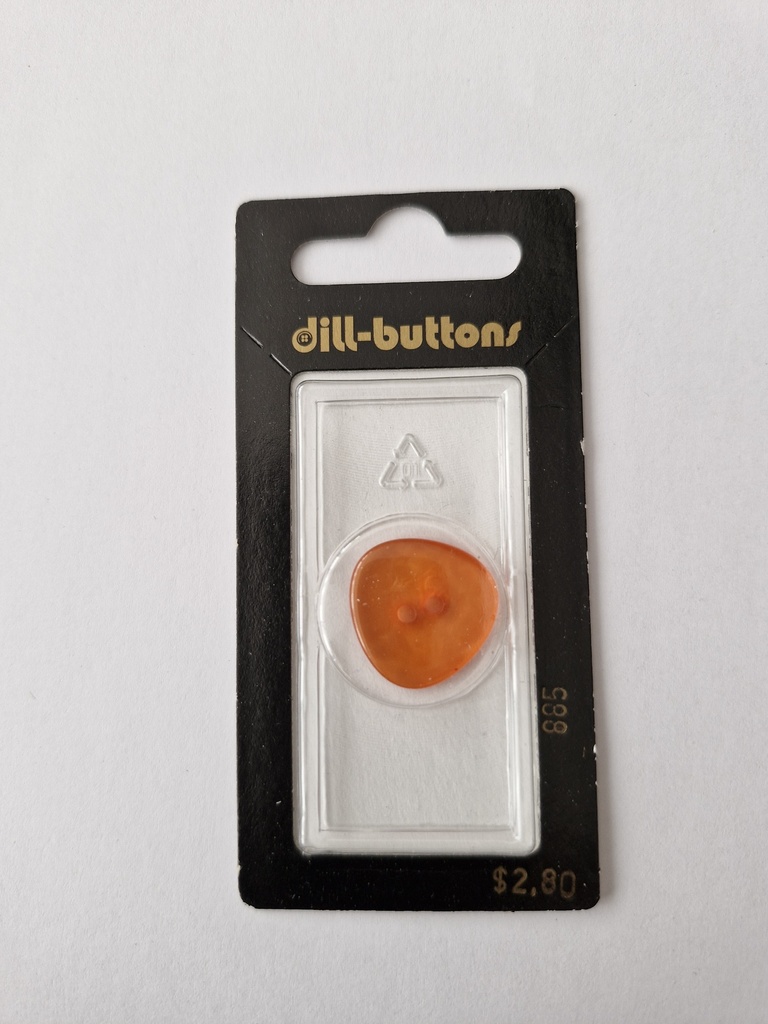 13/16" polyester button orange