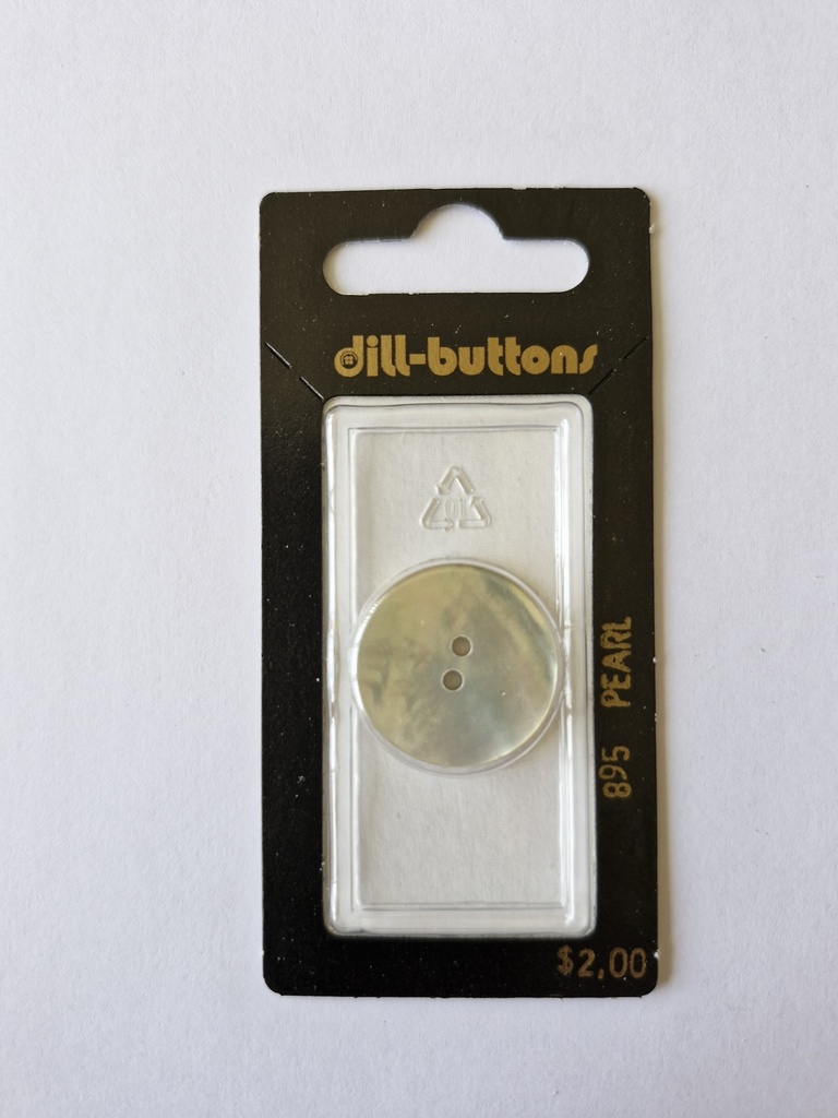 7/8" mother of pearl white