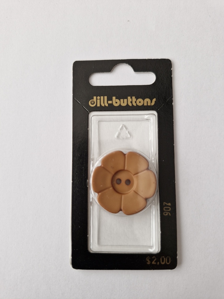 1-1/8" polyamide fashion button beige