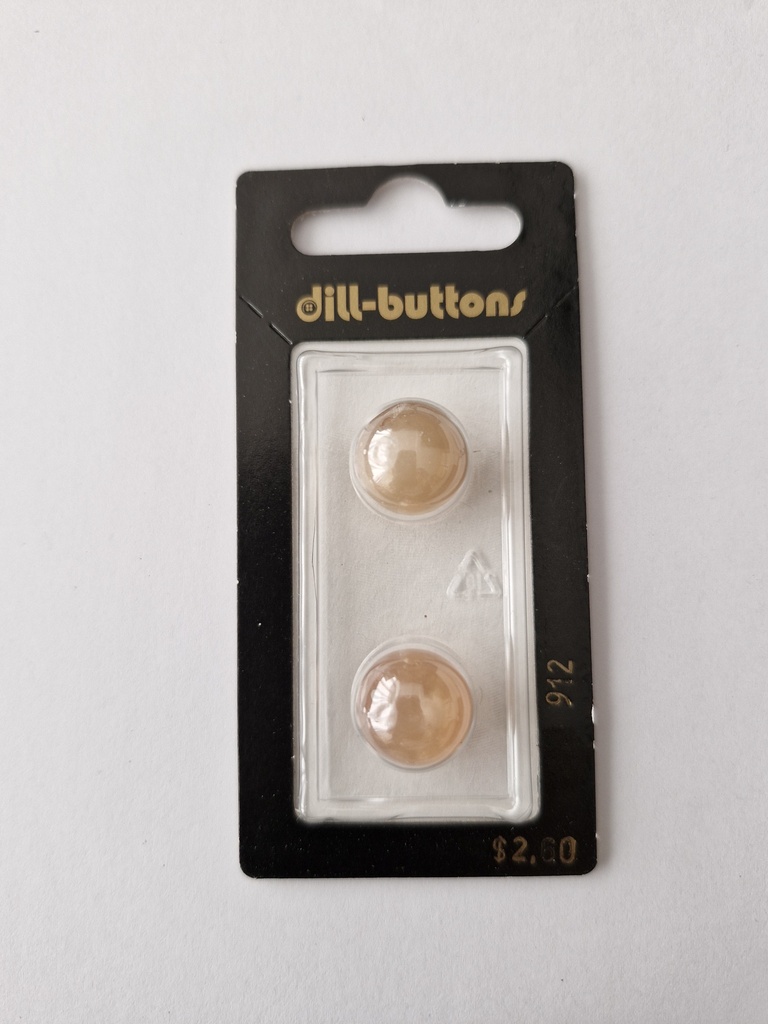 9/16" polyester button beige