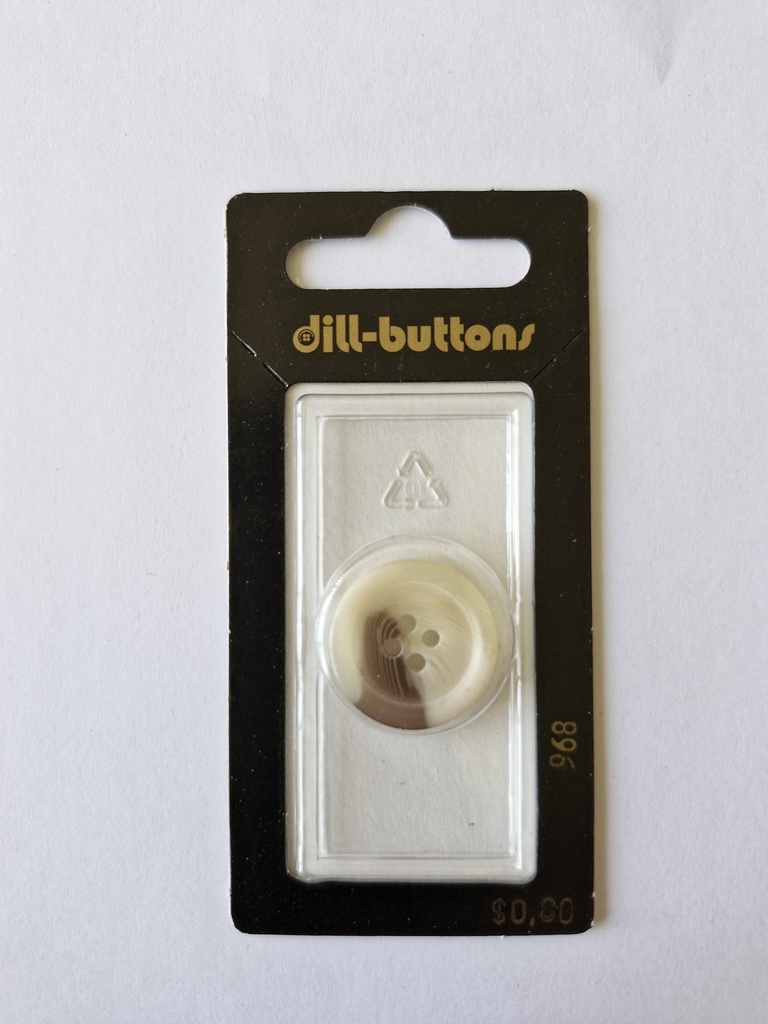 3/4" Polyester button beige