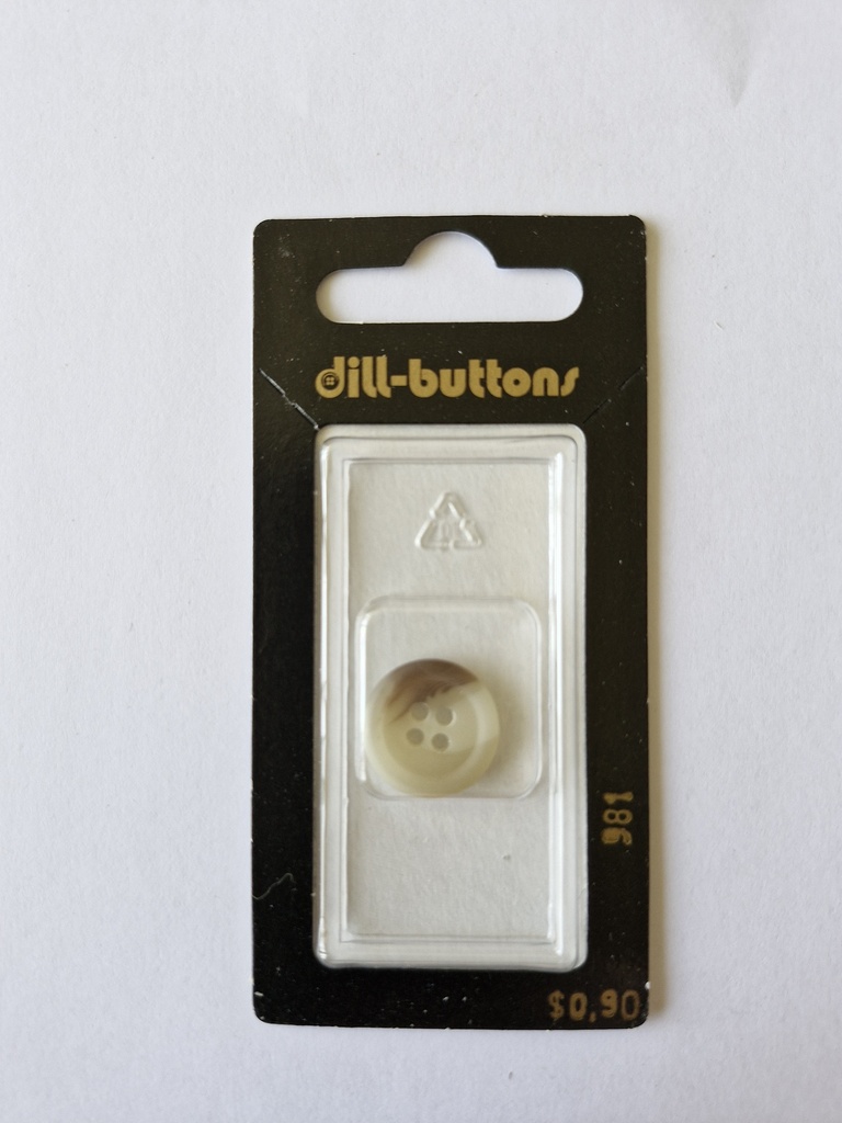 5/8" Polyester button beige