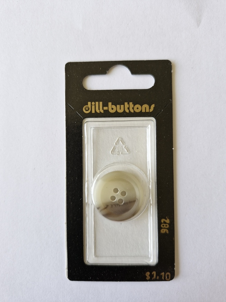3/4" Polyester button beige