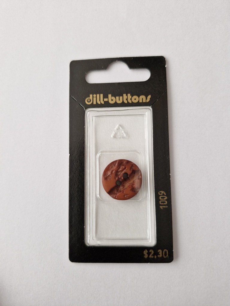 11/16" polyester button brown