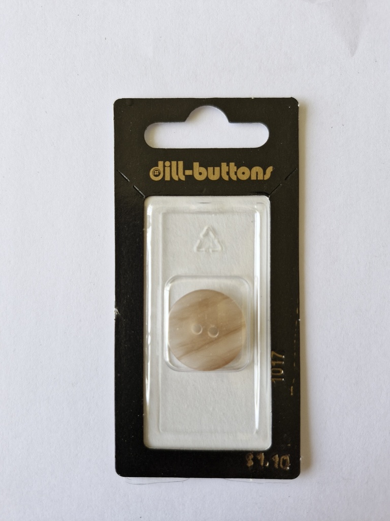 3/4" Polyester button beige
