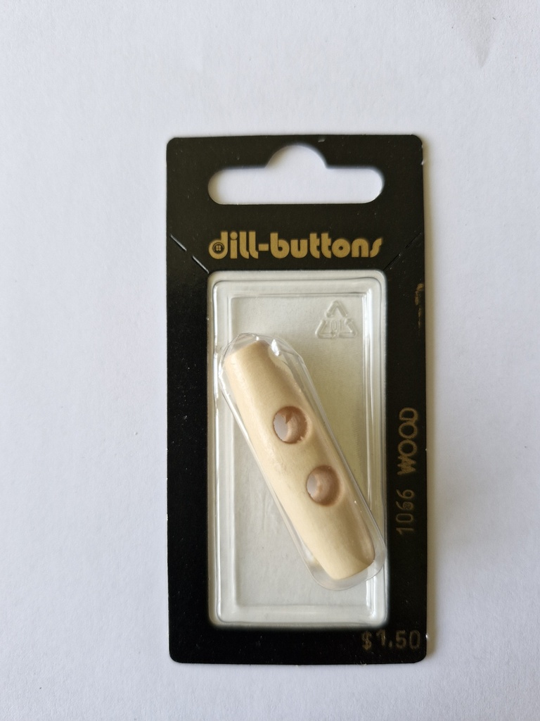 1-5/8" Wood-button brown