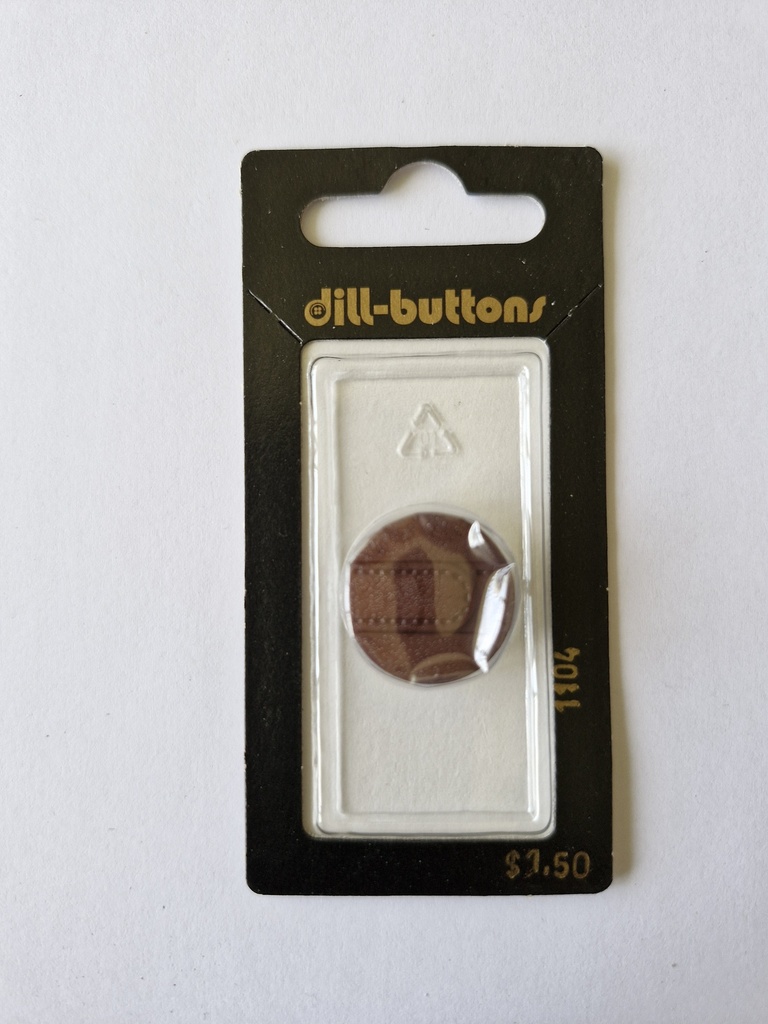 3/4" Polyamid button brown