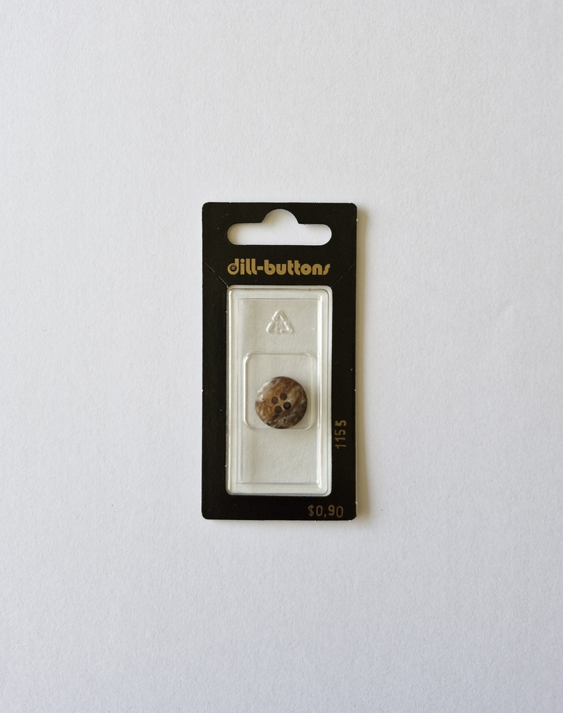 5/8" Polyester button brown