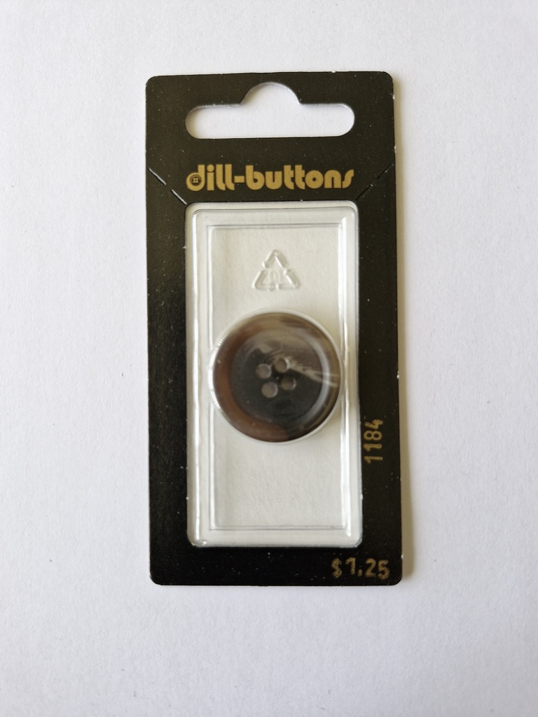 7/8" Polyester button brown