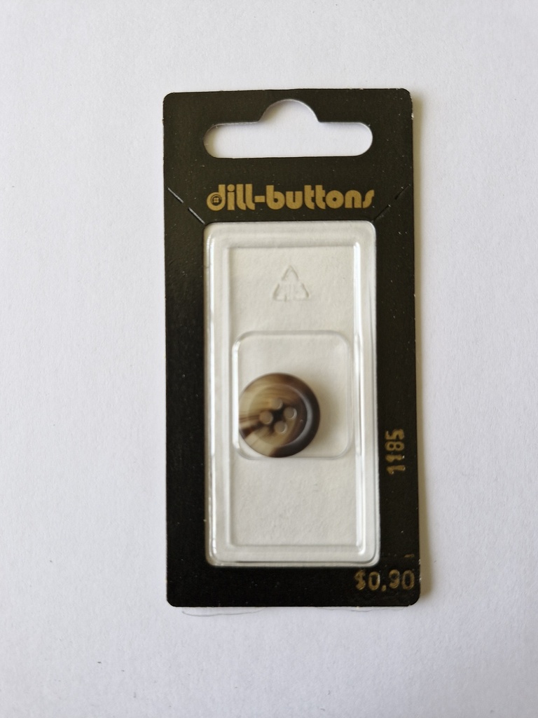 5/8" Polyester button brown