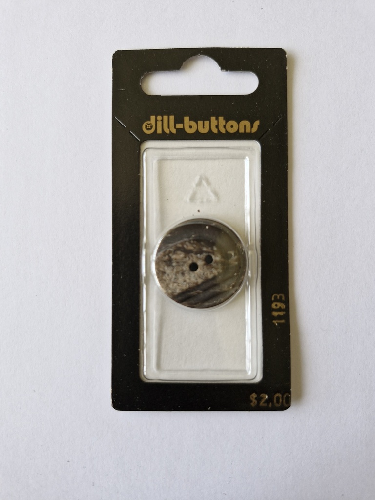 7/8" Polyester button brown