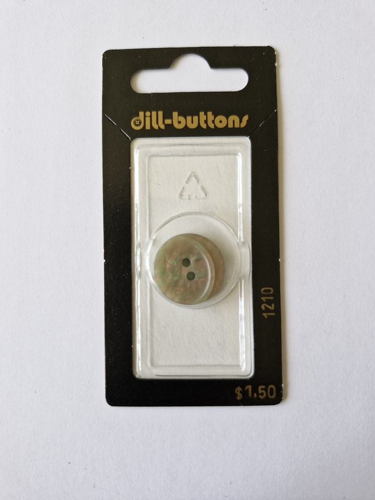 1-1/16" Polyester button olive / dark green