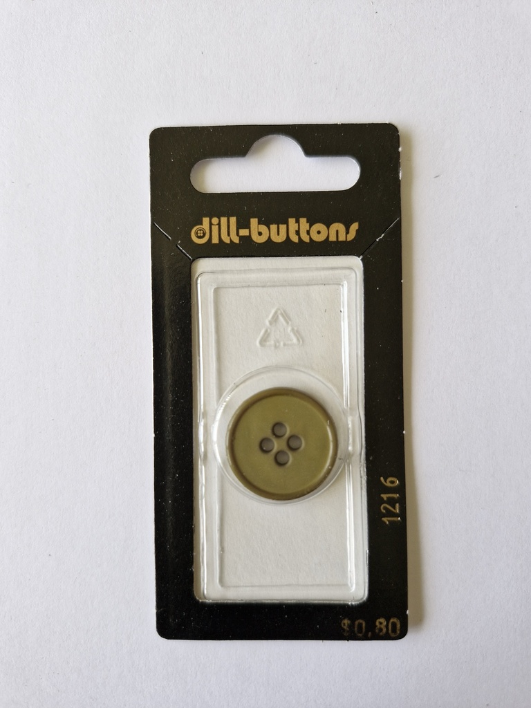 3/4" Polyamid button olive / dark green