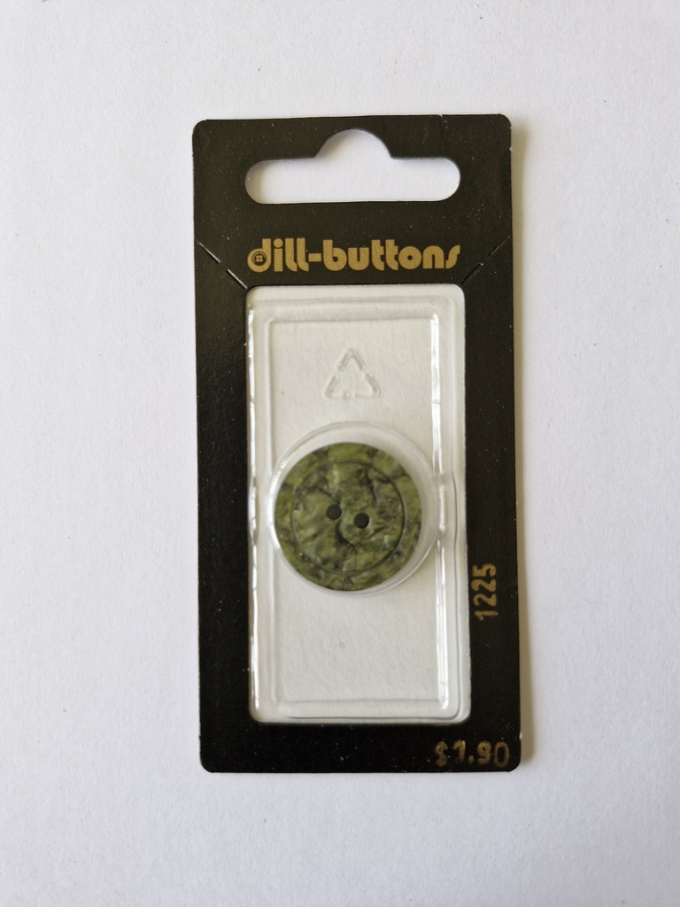 3/4" Polyester button olive / dark green