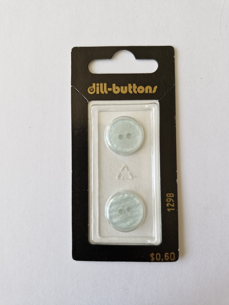 5/8" Polyester button blue / light blue