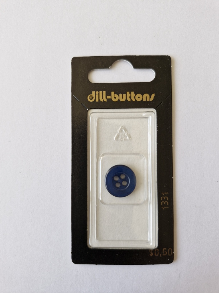 9/16" Polyester button navy