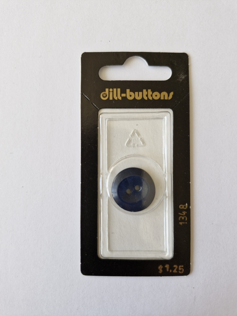 11/16" Polyester button navy