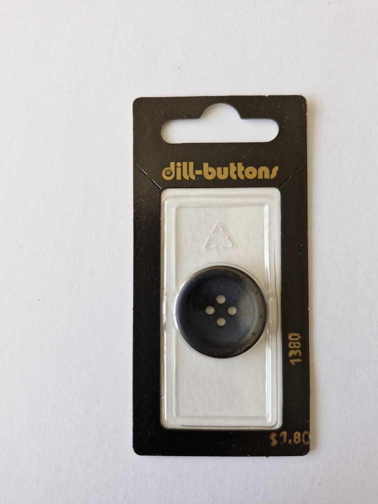 7/8" Polyester button navy